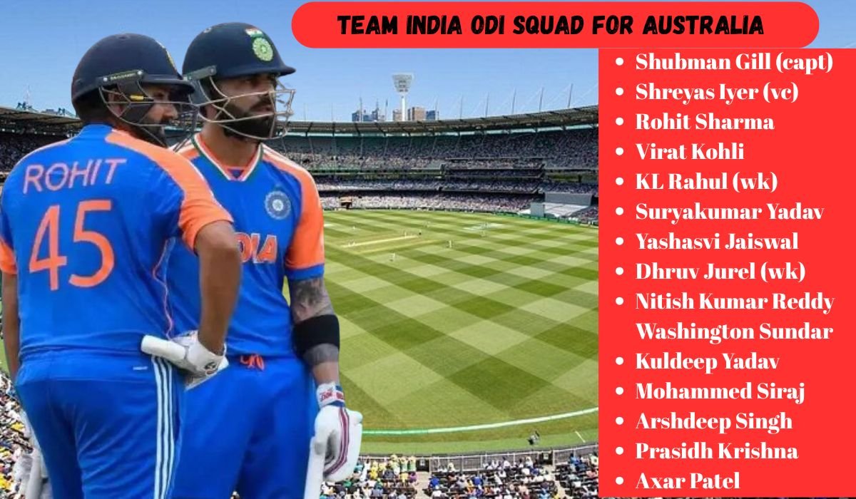 india squad for australia odi