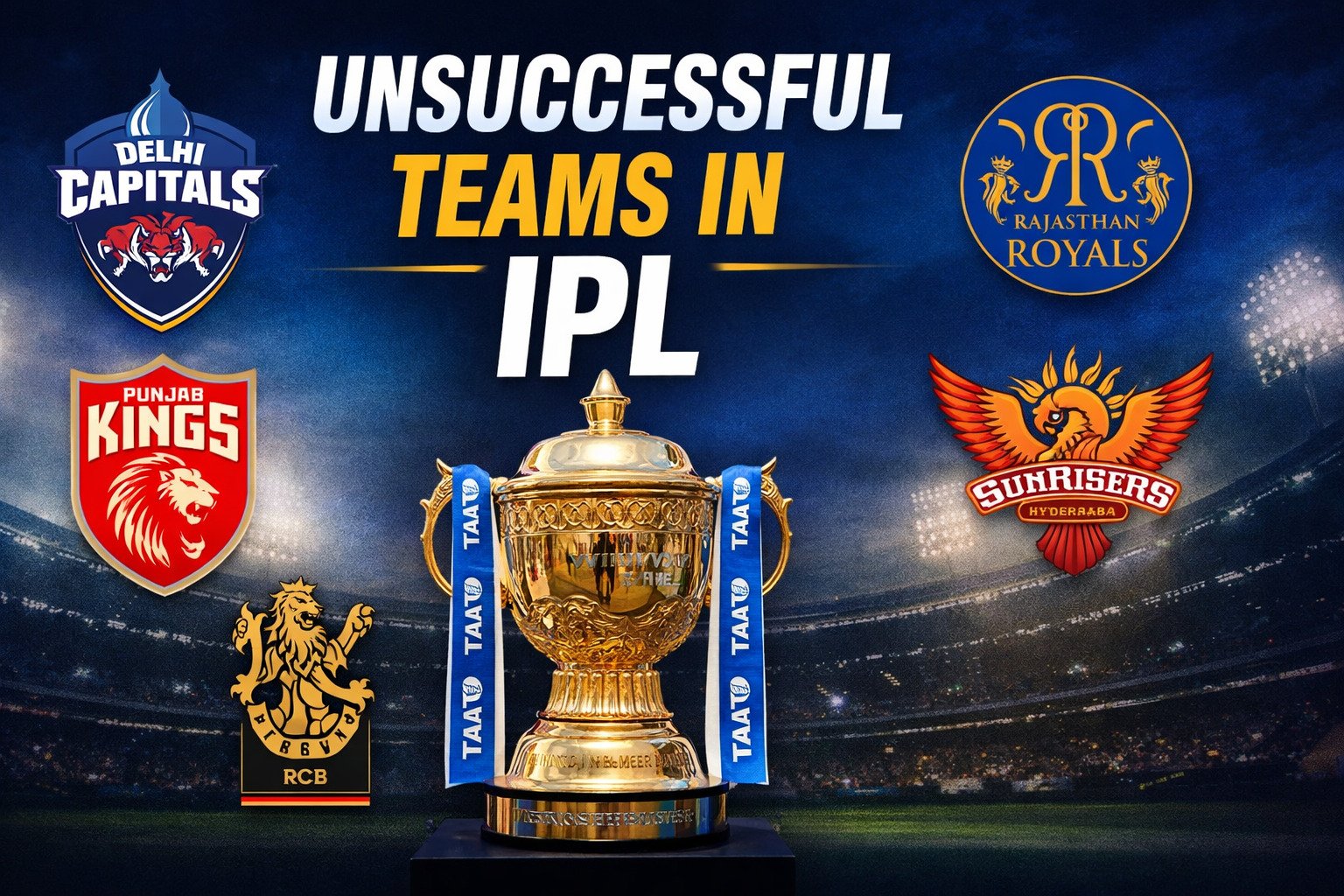 Most Unsuccessful Team In IPL History 2008 to 2026